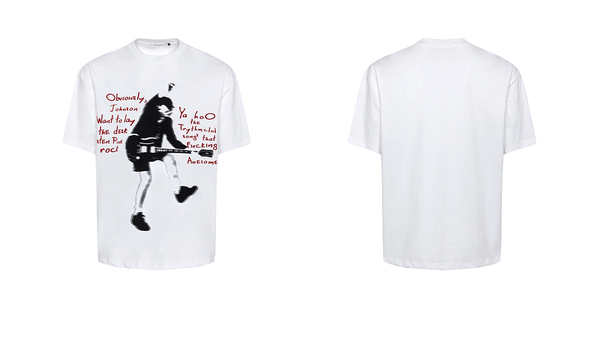 Vintage Rock Star Graphic Oversized Tee - COPPING THREADS - 0123Start