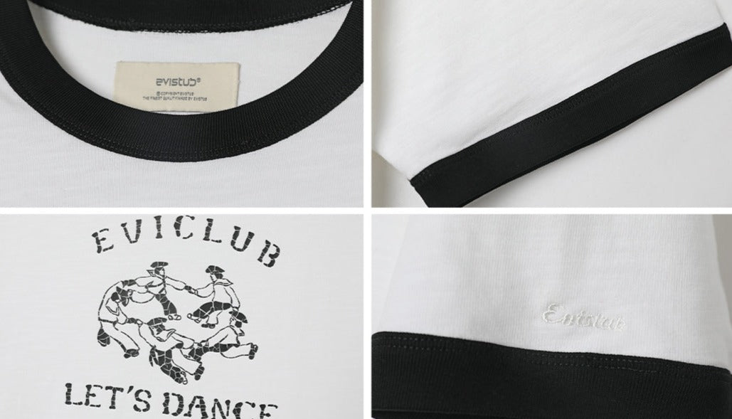 Vintage Rolled Hem Distressed Print Tee - COPPING THREADS - CT Select