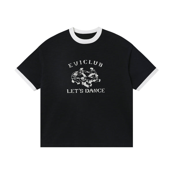 Vintage Rolled Hem Distressed Print Tee - COPPING THREADS - CT Select