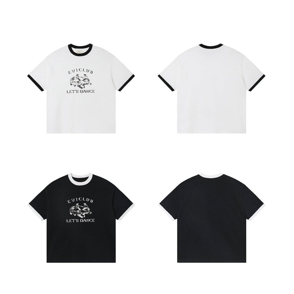 Vintage Rolled Hem Distressed Print Tee - COPPING THREADS - CT Select