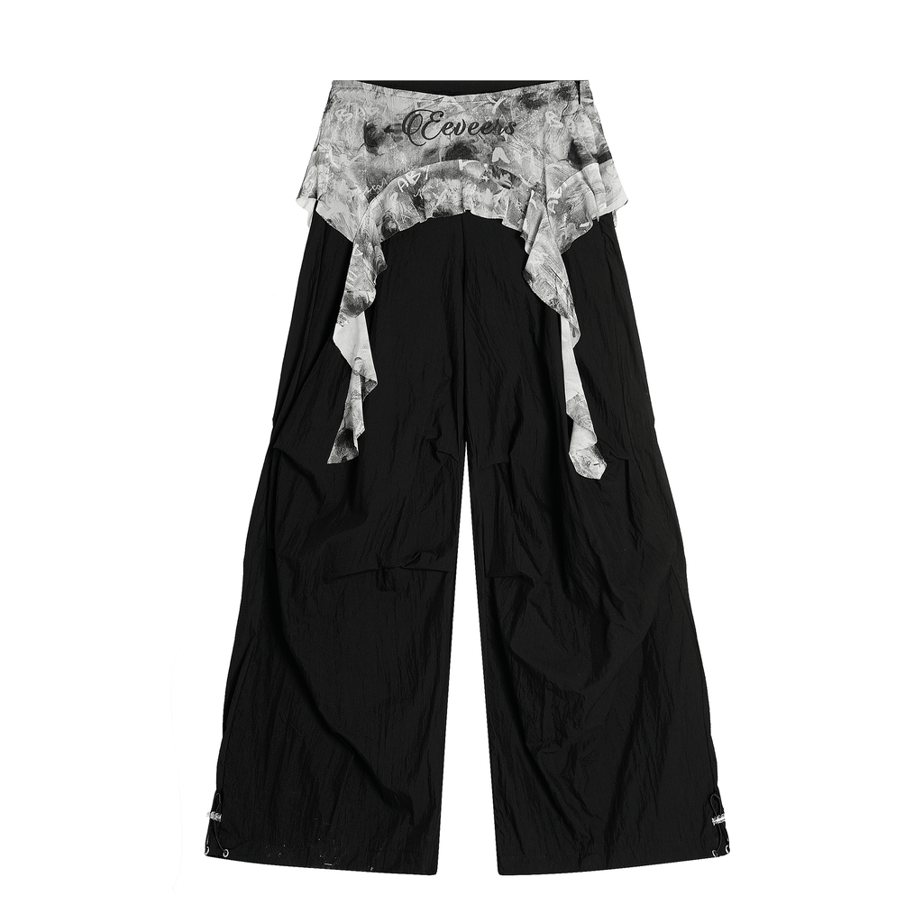 Vintage Ruffled Lace Parachute Pants - COPPING THREADS - CT Select