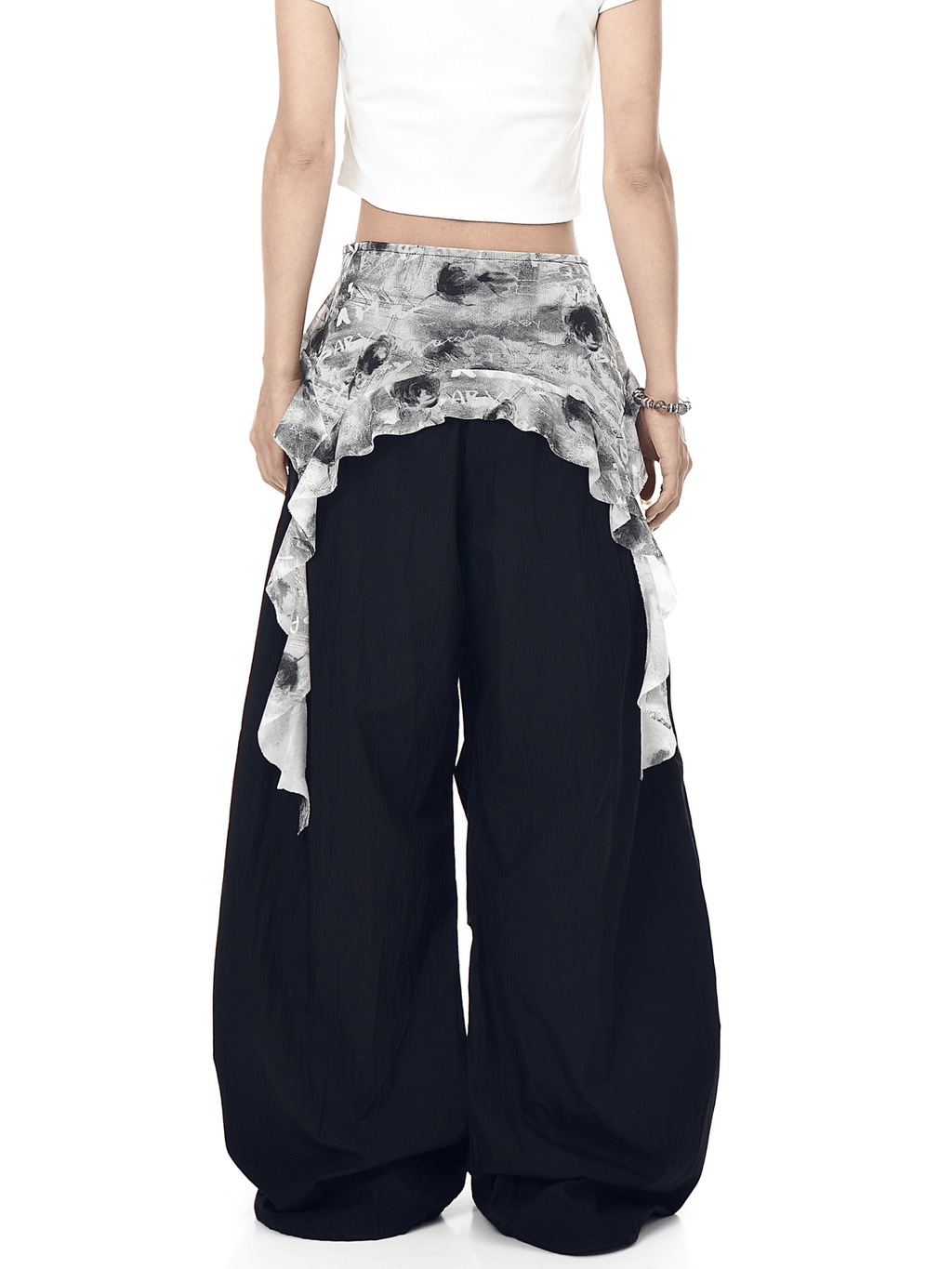 Vintage Ruffled Lace Parachute Pants - COPPING THREADS - CT Select