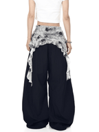 Vintage Ruffled Lace Parachute Pants - COPPING THREADS - CT Select