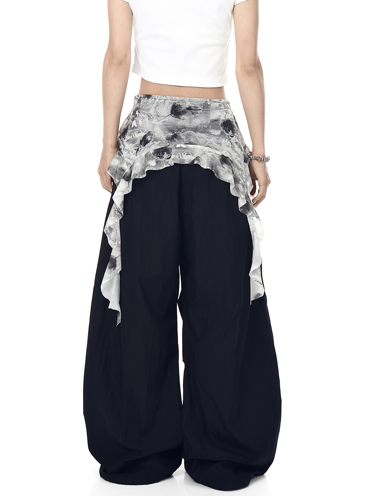 Vintage Ruffled Lace Parachute Pants - COPPING THREADS - CT Select