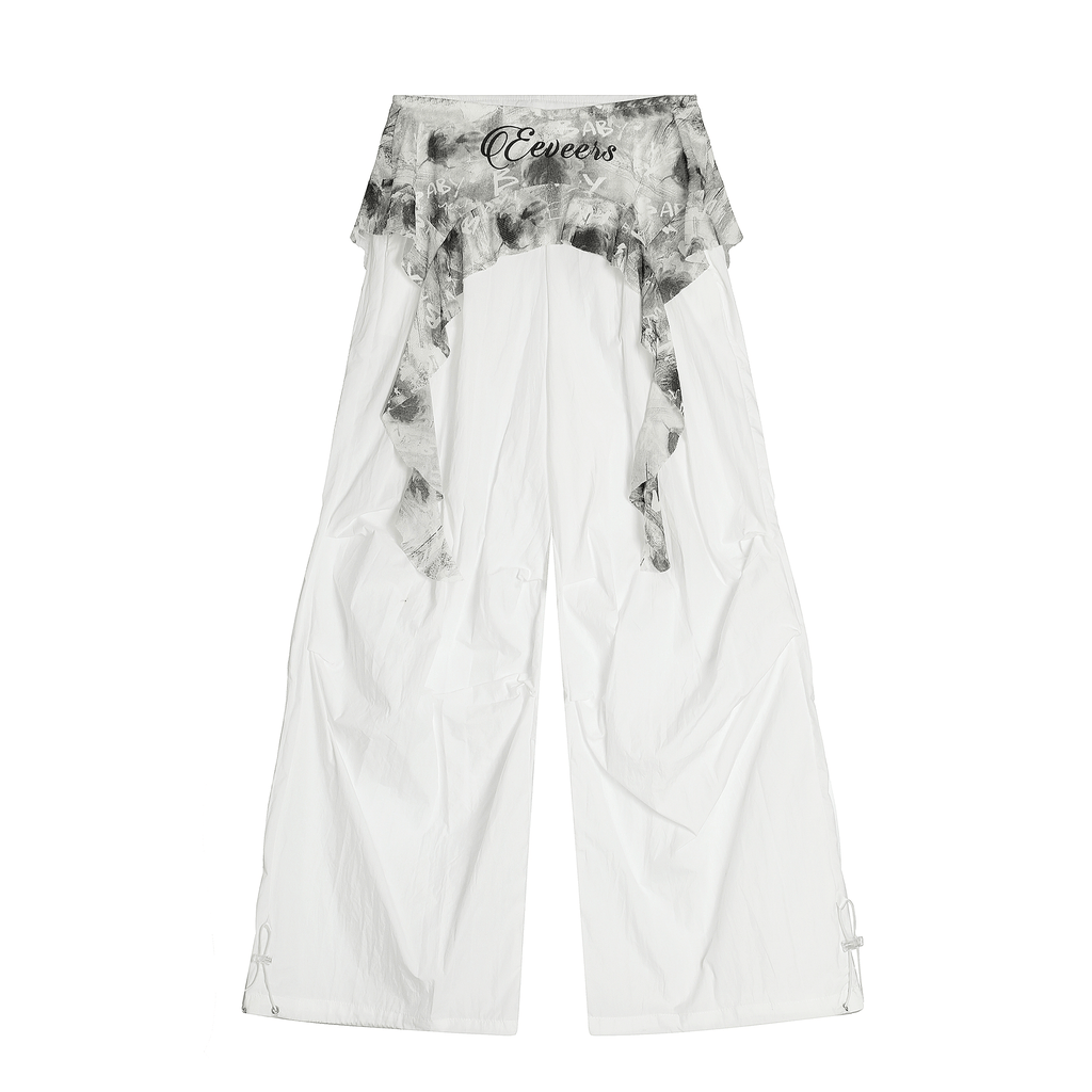 Vintage Ruffled Lace Parachute Pants - COPPING THREADS - CT Select