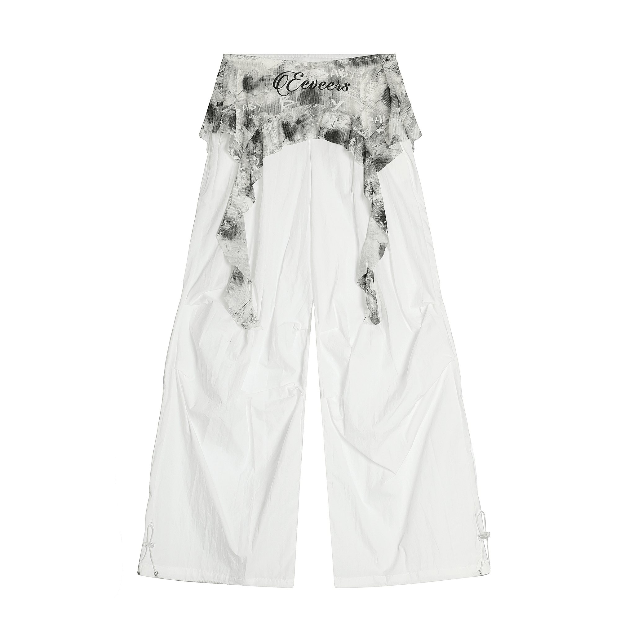 Vintage Ruffled Lace Parachute Pants - COPPING THREADS - CT Select