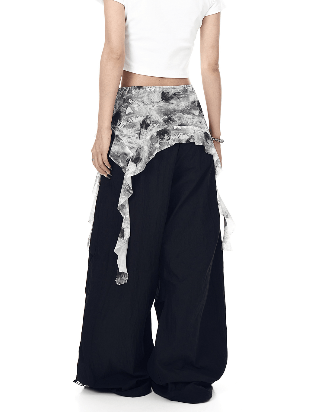 Vintage Ruffled Lace Parachute Pants - COPPING THREADS - CT Select