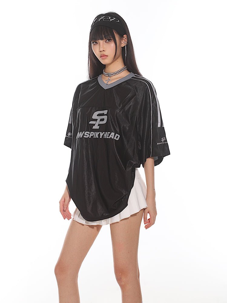 Vintage Satin Stripe Sports Jersey Tee - COPPING THREADS - CT Select