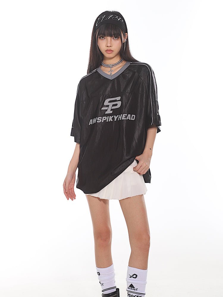 Vintage Satin Stripe Sports Jersey Tee - COPPING THREADS - CT Select