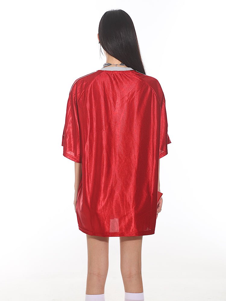 Vintage Satin Stripe Sports Jersey Tee - COPPING THREADS - CT Select