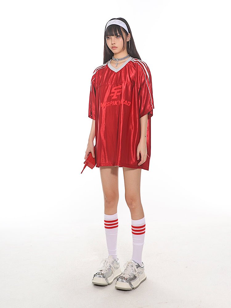 Vintage Satin Stripe Sports Jersey Tee - COPPING THREADS - CT Select