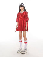 Vintage Satin Stripe Sports Jersey Tee - COPPING THREADS - CT Select