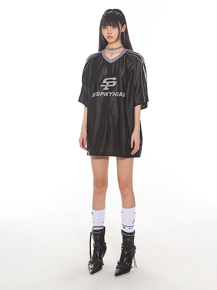 Vintage Satin Stripe Sports Jersey Tee - COPPING THREADS - CT Select