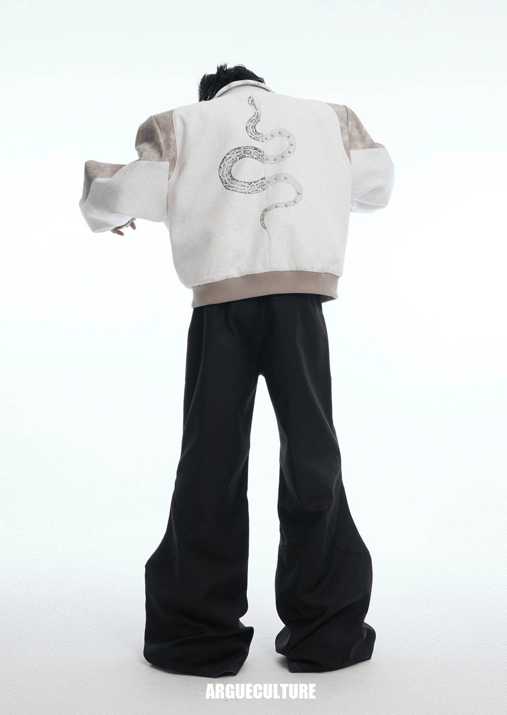 Vintage Snake - Print Deconstructed Bomber Jacket - COPPING THREADS - ArguE CulturE