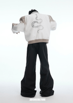 Vintage Snake - Print Deconstructed Bomber Jacket - COPPING THREADS - ArguE CulturE