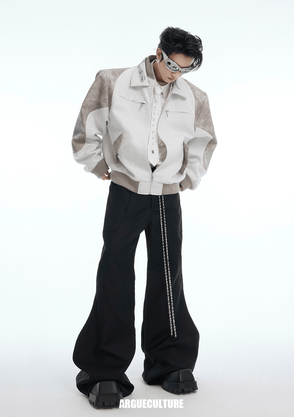 Vintage Snake - Print Deconstructed Bomber Jacket - COPPING THREADS - ArguE CulturE