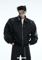 Vintage Snake - Print Deconstructed Bomber Jacket - COPPING THREADS - ArguE CulturE