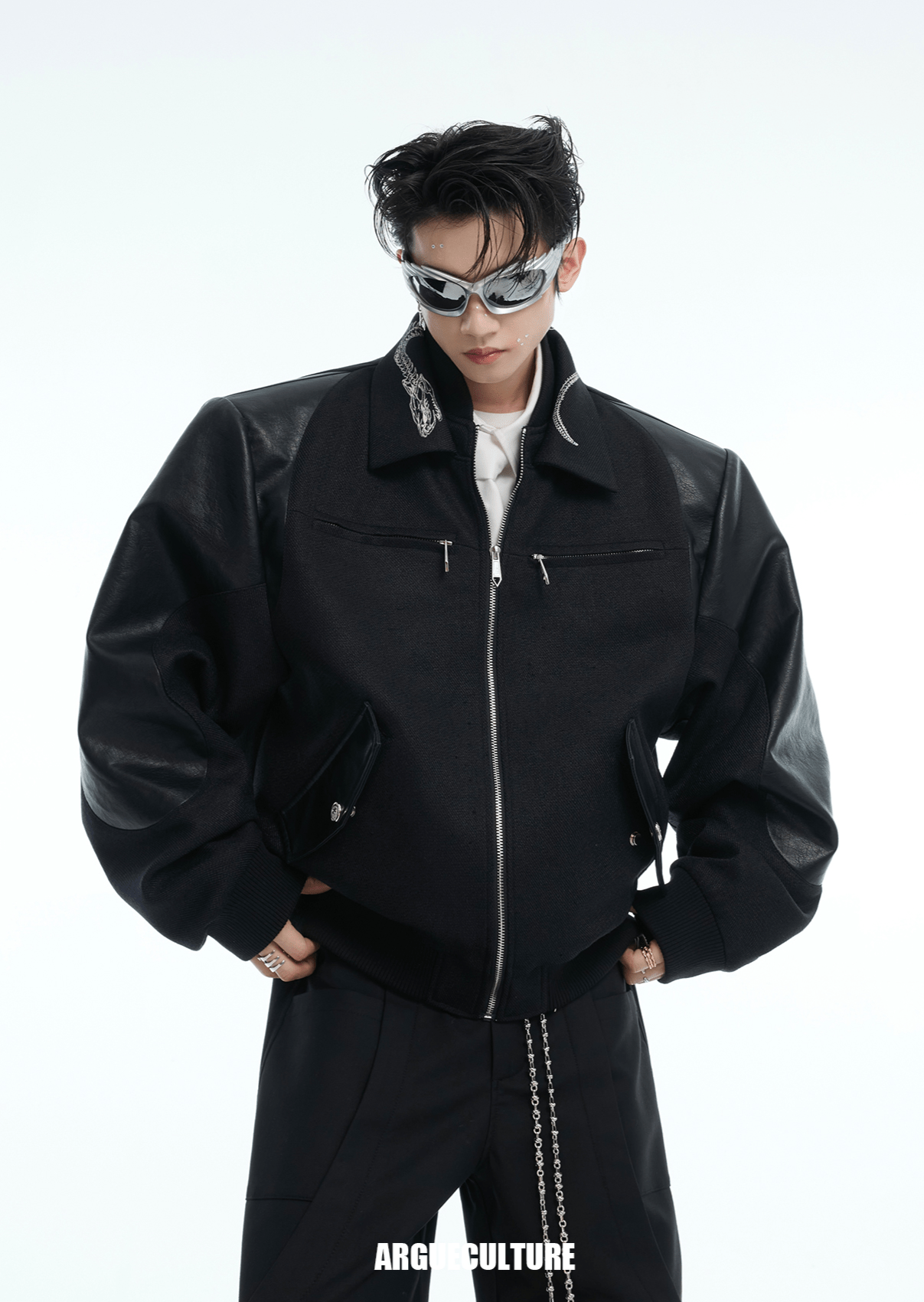 Vintage Snake - Print Deconstructed Bomber Jacket - COPPING THREADS - ArguE CulturE