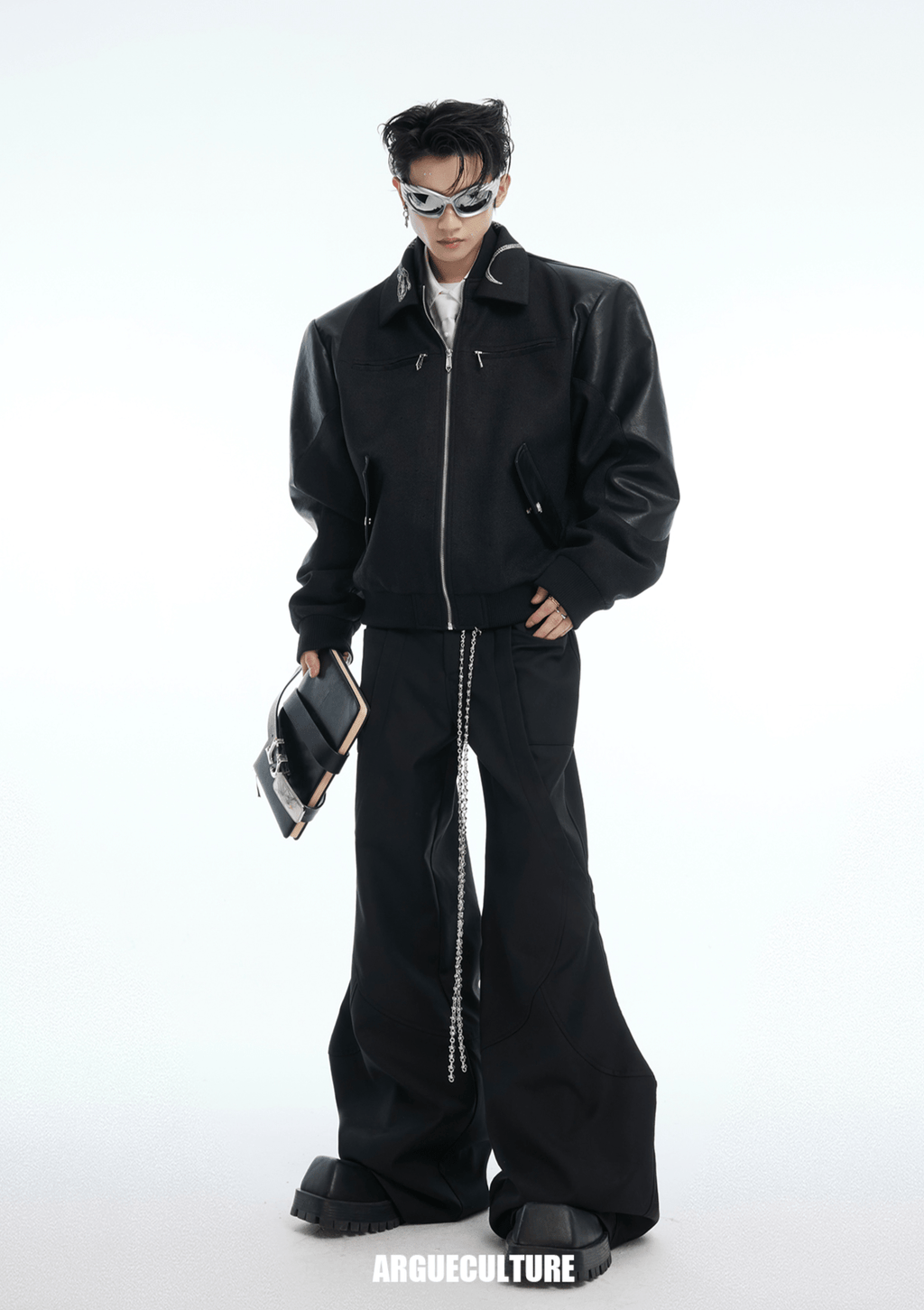 Vintage Snake - Print Deconstructed Bomber Jacket - COPPING THREADS - ArguE CulturE