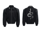 Vintage Snake - Print Deconstructed Bomber Jacket - COPPING THREADS - ArguE CulturE