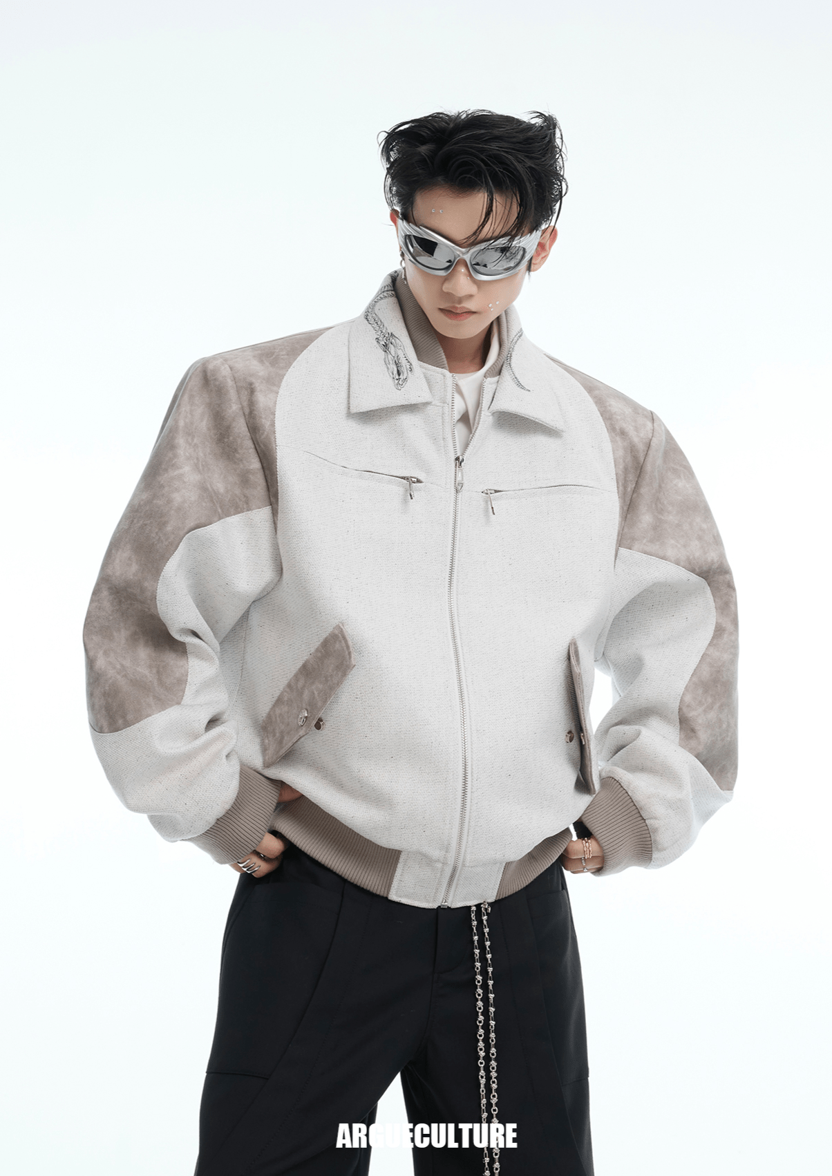 Vintage Snake - Print Deconstructed Bomber Jacket - COPPING THREADS - ArguE CulturE