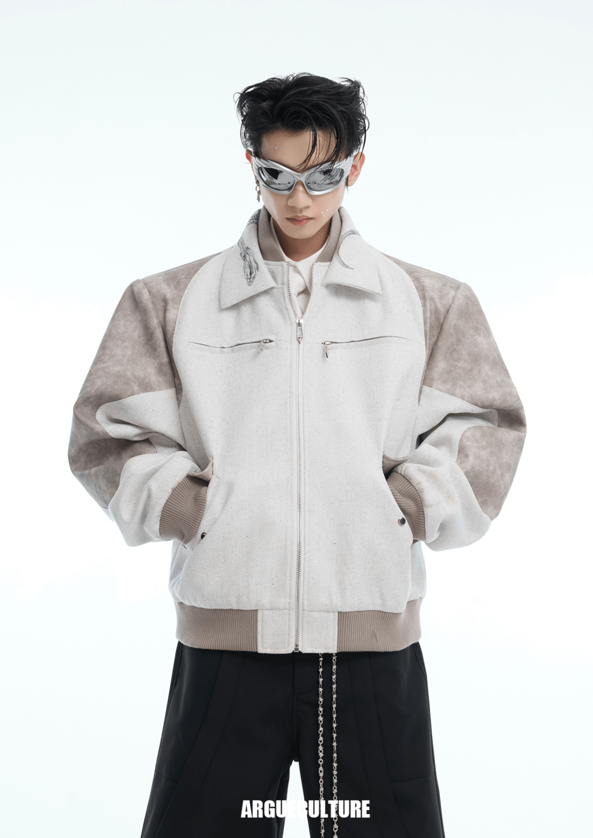 Vintage Snake - Print Deconstructed Bomber Jacket - COPPING THREADS - ArguE CulturE