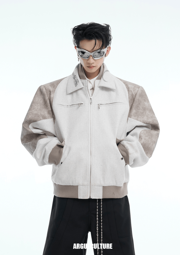 Vintage Snake - Print Deconstructed Bomber Jacket - COPPING THREADS - ArguE CulturE