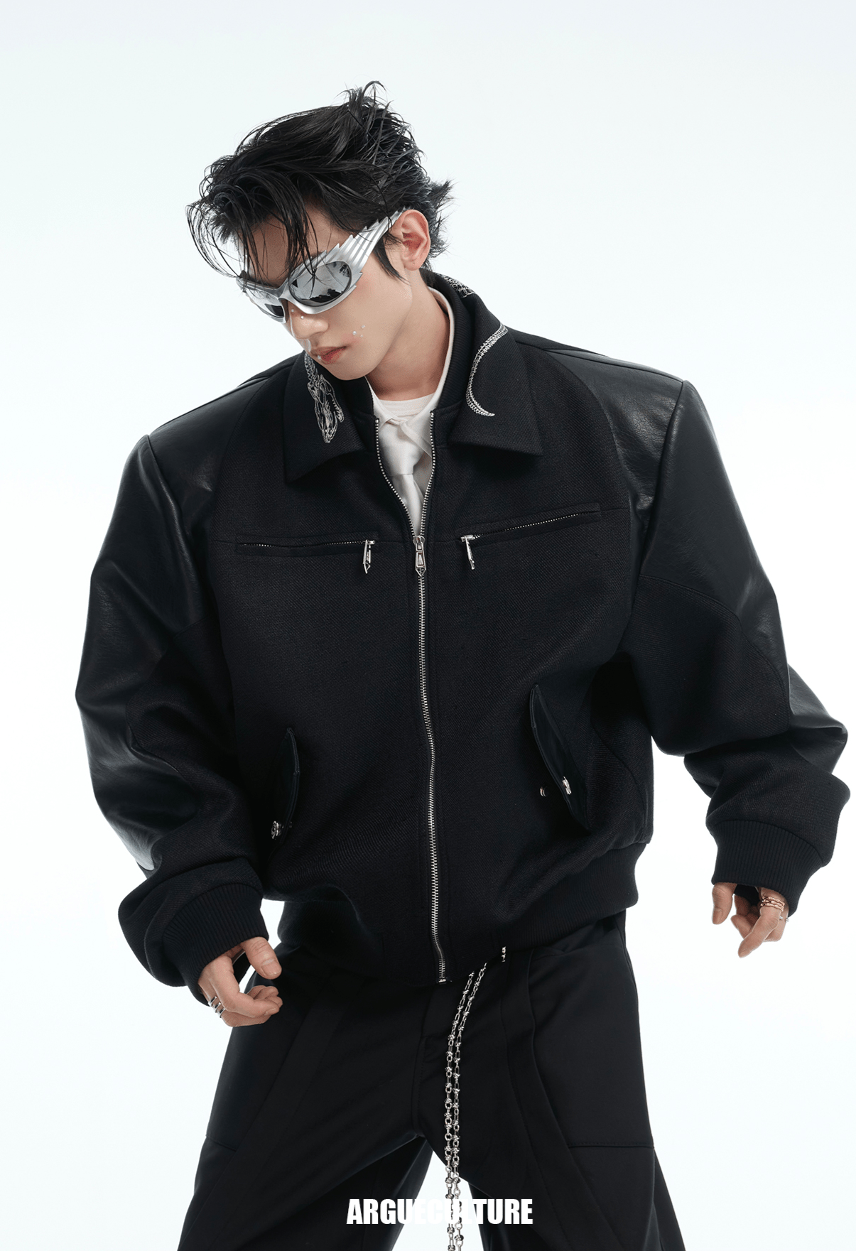 Vintage Snake - Print Deconstructed Bomber Jacket - COPPING THREADS - ArguE CulturE