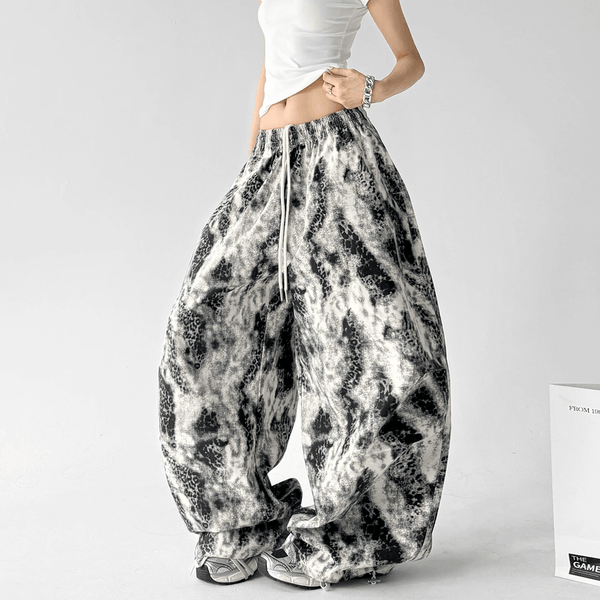 Vintage Snake Print Wide - Leg Pants - CT205 - COPPING THREADS - CT Select