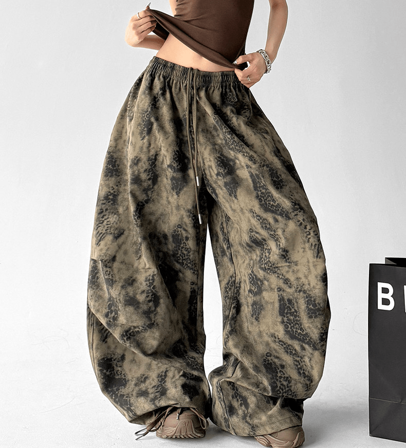 Vintage Snake Print Wide - Leg Pants - CT205 - COPPING THREADS - CT Select
