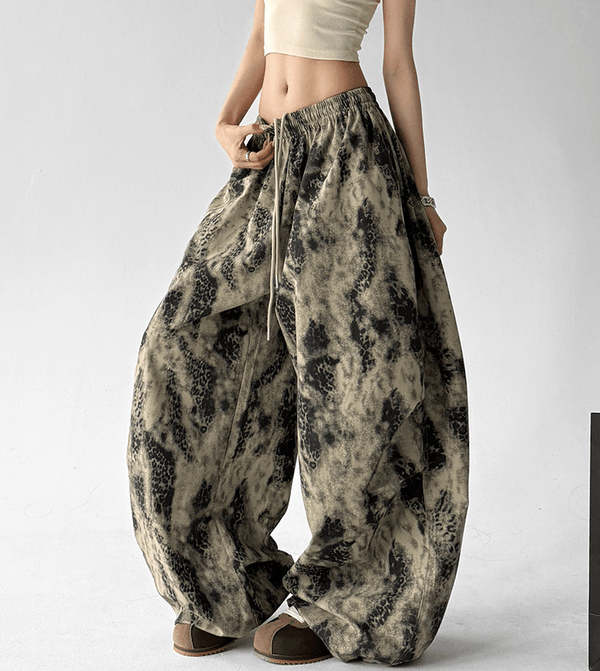 Vintage Snake Print Wide - Leg Pants - CT205 - COPPING THREADS - CT Select