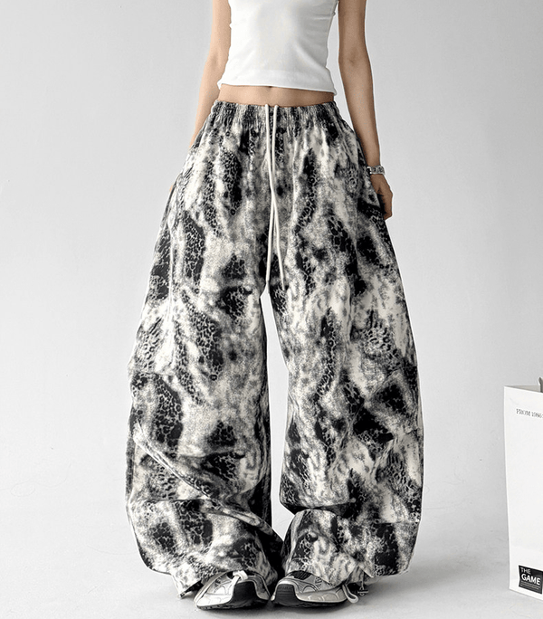 Vintage Snake Print Wide - Leg Pants - CT205 - COPPING THREADS - CT Select