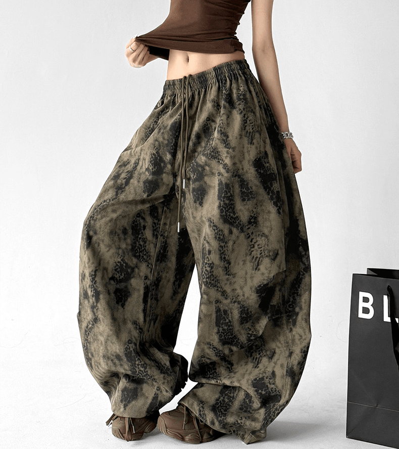 Vintage Snake Print Wide - Leg Pants - CT205 - COPPING THREADS - CT Select