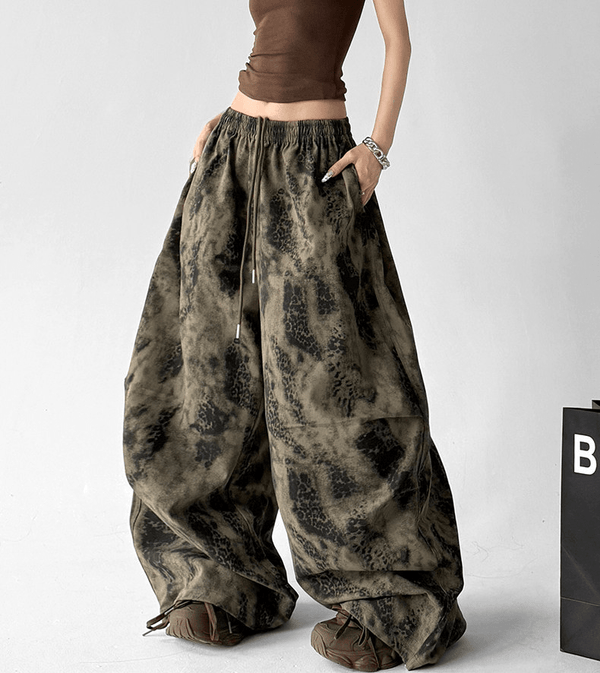 Vintage Snake Print Wide - Leg Pants - CT205 - COPPING THREADS - CT Select