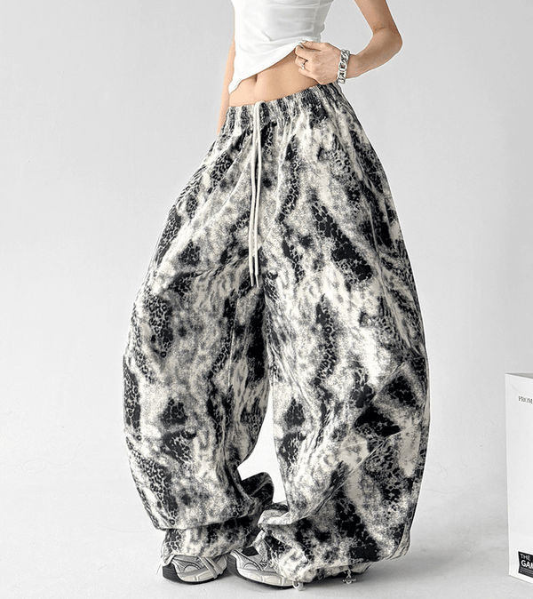 Vintage Snake Print Wide - Leg Pants - CT205 - COPPING THREADS - CT Select