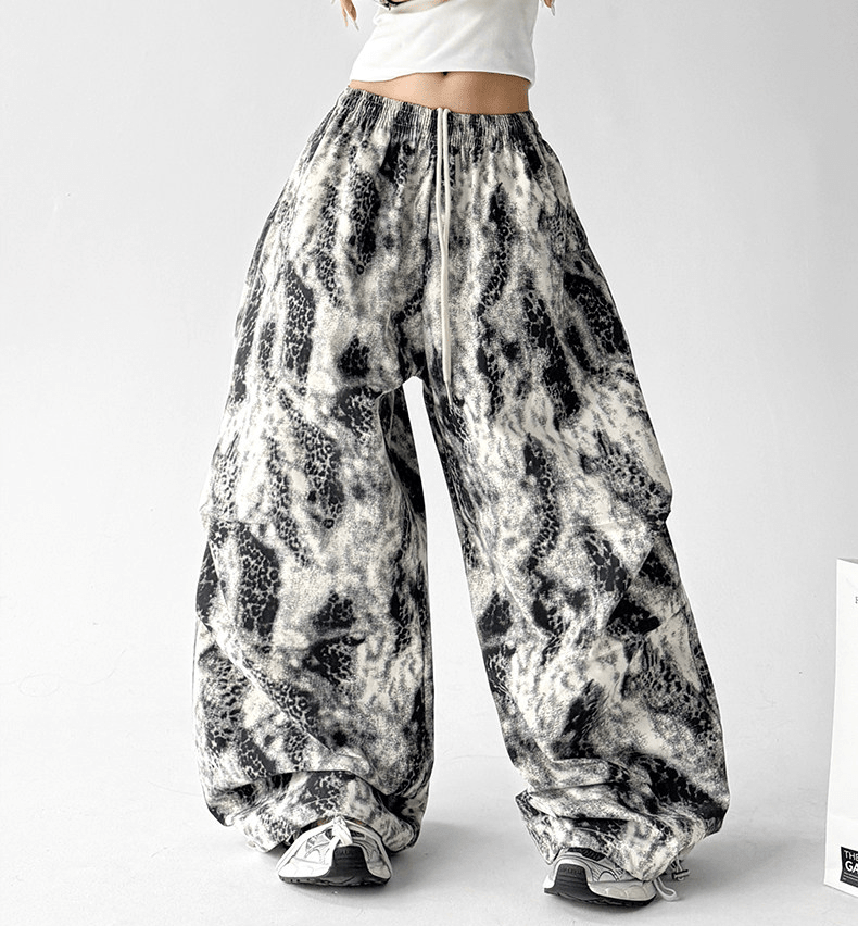 Vintage Snake Print Wide - Leg Pants - CT205 - COPPING THREADS - CT Select Main image