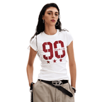 Vintage Sport Graphic Fitted Tee - COPPING THREADS - 0123Start