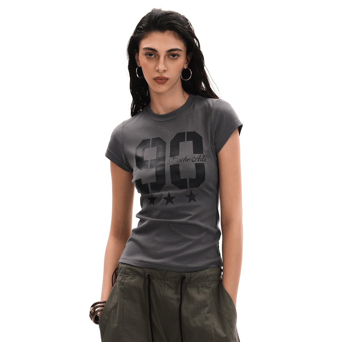 Vintage Sport Graphic Fitted Tee - COPPING THREADS - 0123Start