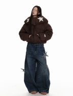 Vintage Star Patch Wide - Leg Denim - COPPING THREADS - Jikoo