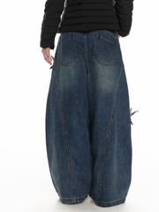 Vintage Star Patch Wide - Leg Denim - COPPING THREADS - Jikoo