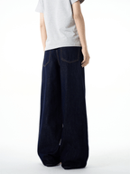 Vintage Straight Fit Wide - Leg Denim Jeans - COPPING THREADS - CT Basics