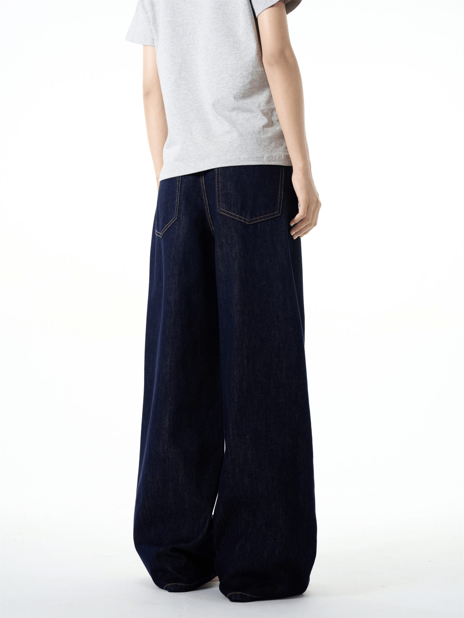 Vintage Straight Fit Wide - Leg Denim Jeans - COPPING THREADS - CT Basics