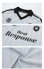 Vintage Stripe Polo Collar Sports Jersey Tee - COPPING THREADS - CHICISLAND