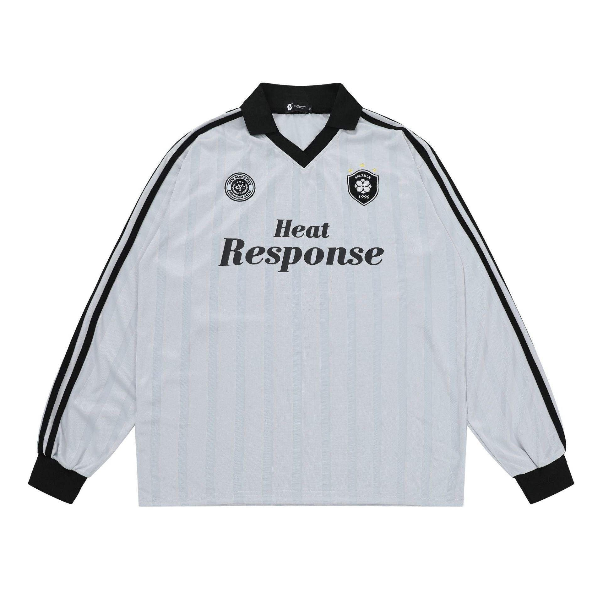 Vintage Stripe Polo Collar Sports Jersey Tee - COPPING THREADS - CHICISLAND