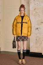 Vintage Stripe Sleeve Puffer Jacket - COPPING THREADS - CATTEE