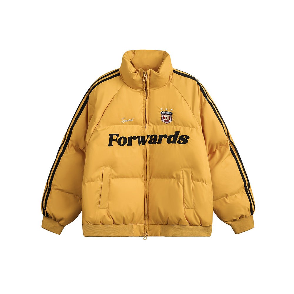 Vintage Stripe Sleeve Puffer Jacket - COPPING THREADS - CATTEE