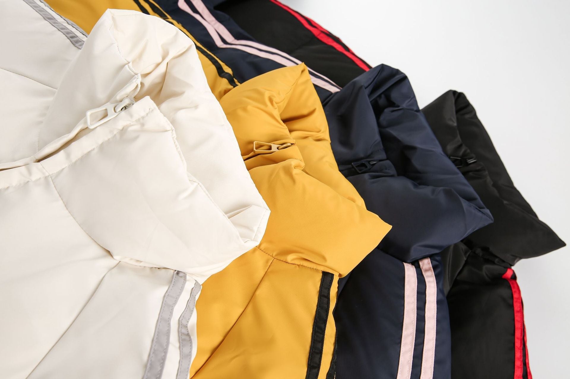 Vintage Stripe Sleeve Puffer Jacket - COPPING THREADS - CATTEE