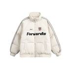 Vintage Stripe Sleeve Puffer Jacket - COPPING THREADS - CATTEE