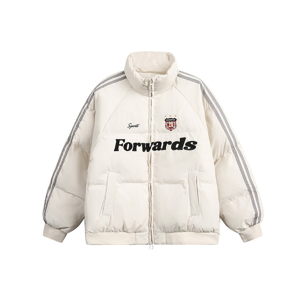 Vintage Stripe Sleeve Puffer Jacket - COPPING THREADS - CATTEE