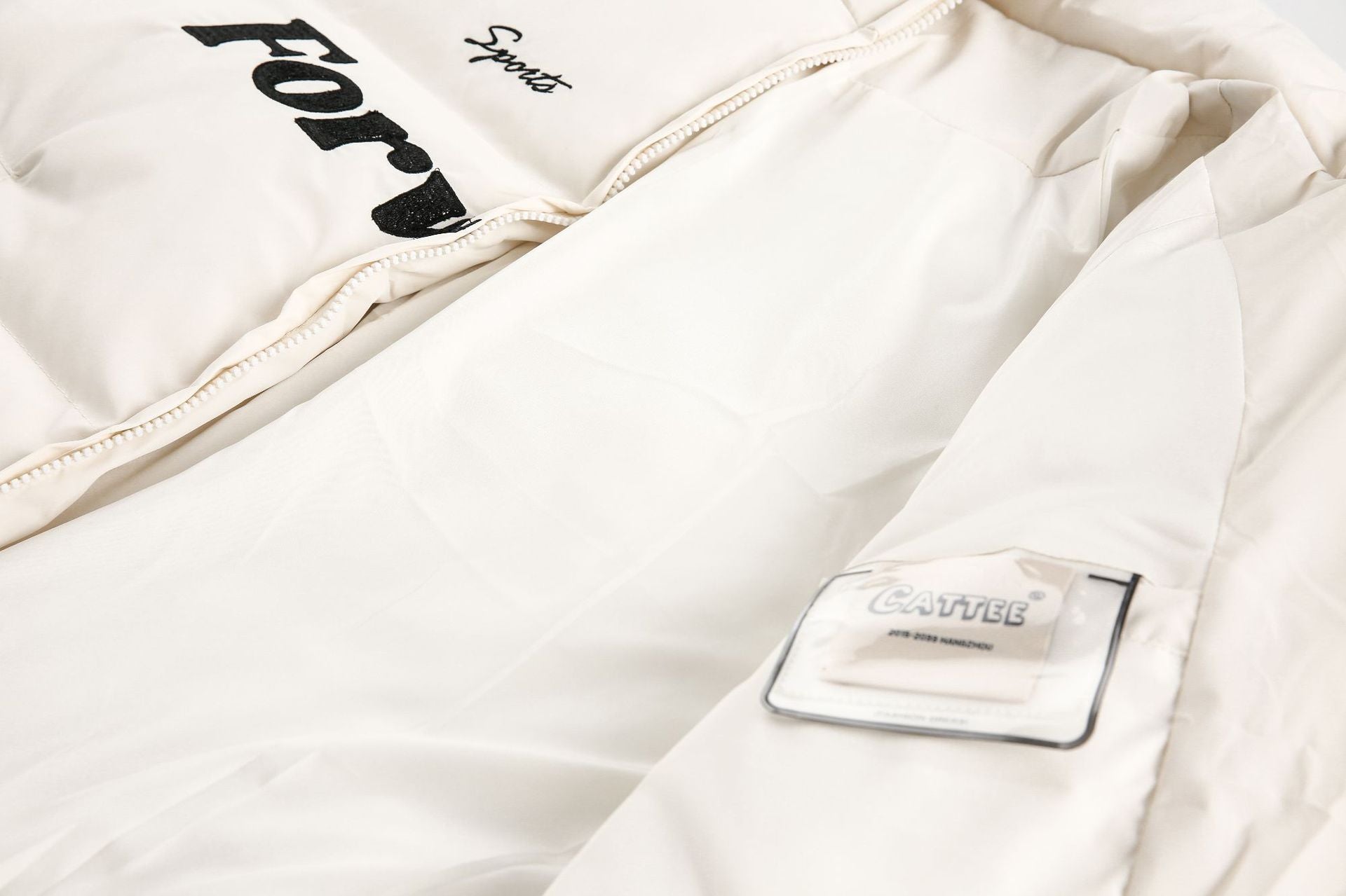 Vintage Stripe Sleeve Puffer Jacket - COPPING THREADS - CATTEE